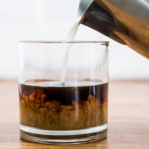 cold brew coffee with milk