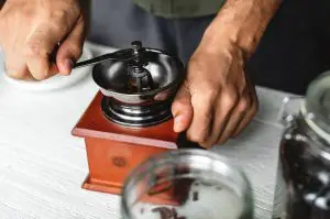 old fashioned coffee mill