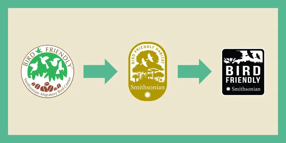 smithsonian logo for bird friendly shade-grown coffee